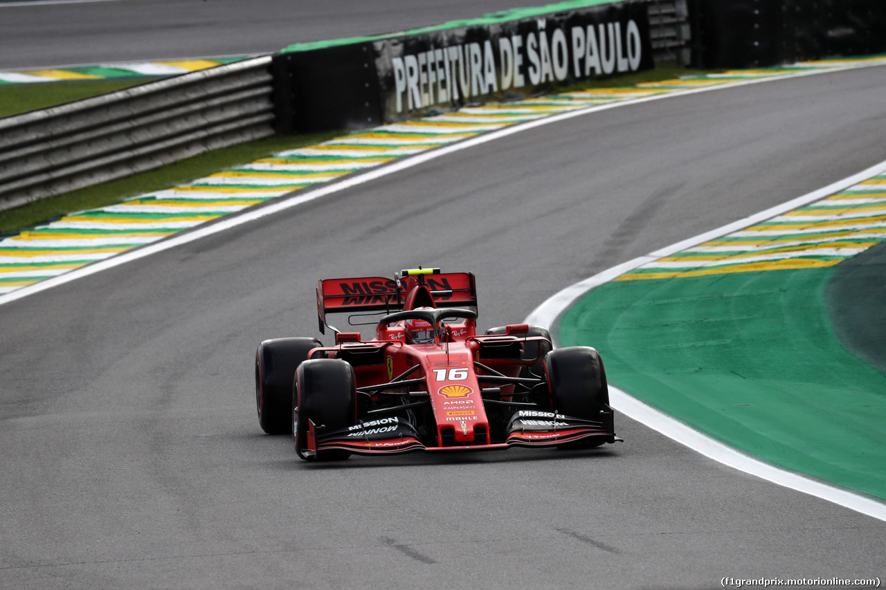 GP BRASILE, 16.11.2019 - Qualifiche, Charles Leclerc (MON) Ferrari SF90