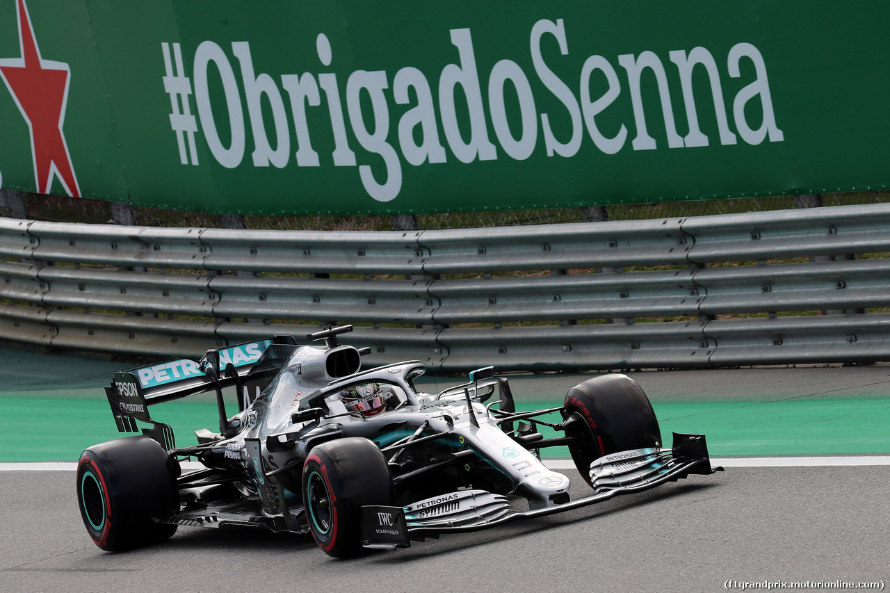 GP BRASILE, 16.11.2019 - Qualifiche, Lewis Hamilton (GBR) Mercedes AMG F1 W10