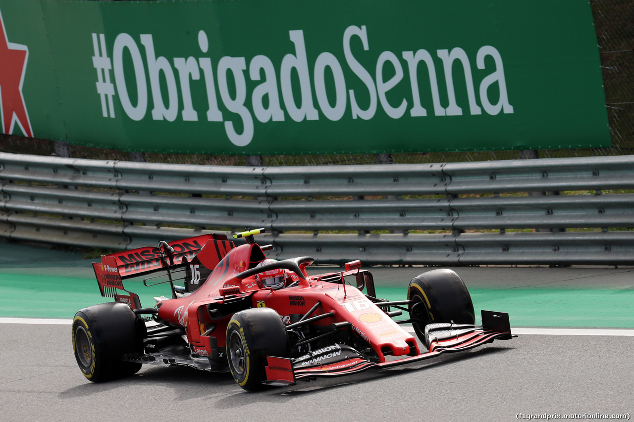 GP BRASILE, 16.11.2019 - Qualifiche, Charles Leclerc (MON) Ferrari SF90