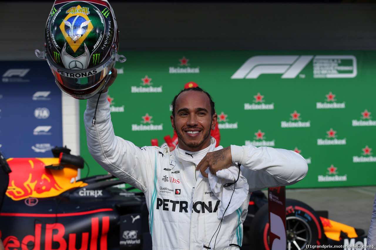 GP BRASILE, 16.11.2019 - Qualifiche, 3rd place Lewis Hamilton (GBR) Mercedes AMG F1 W10