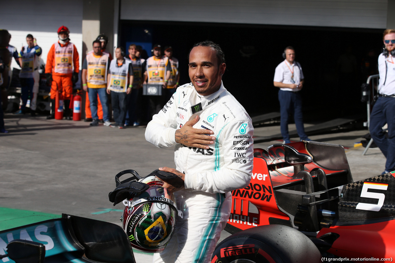GP BRASILE, 16.11.2019 - Qualifiche, 3rd place Lewis Hamilton (GBR) Mercedes AMG F1 W10