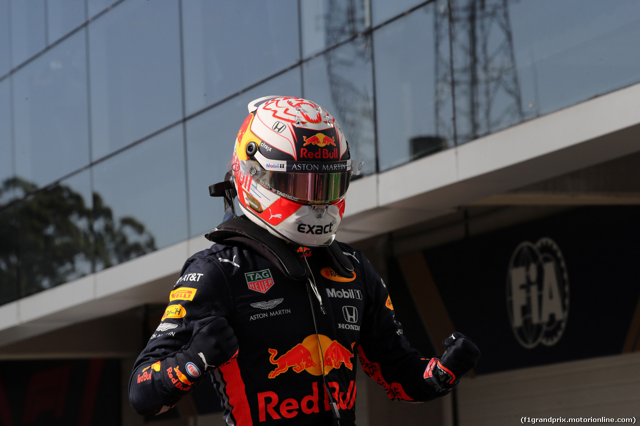 GP BRASILE, 16.11.2019 - Qualifiche, Max Verstappen (NED) Red Bull Racing RB15 pole position