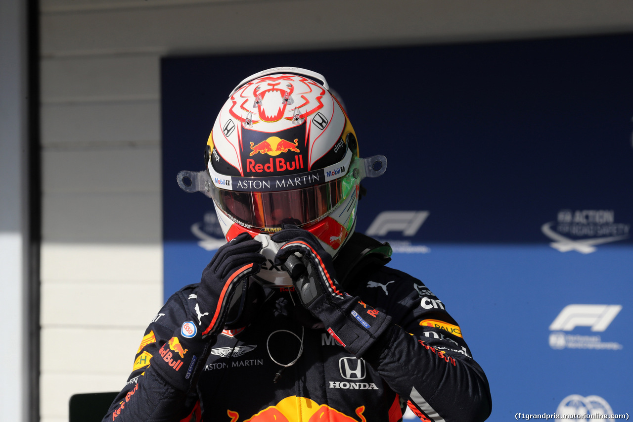 GP BRASILE, 16.11.2019 - Qualifiche, Max Verstappen (NED) Red Bull Racing RB15 pole position