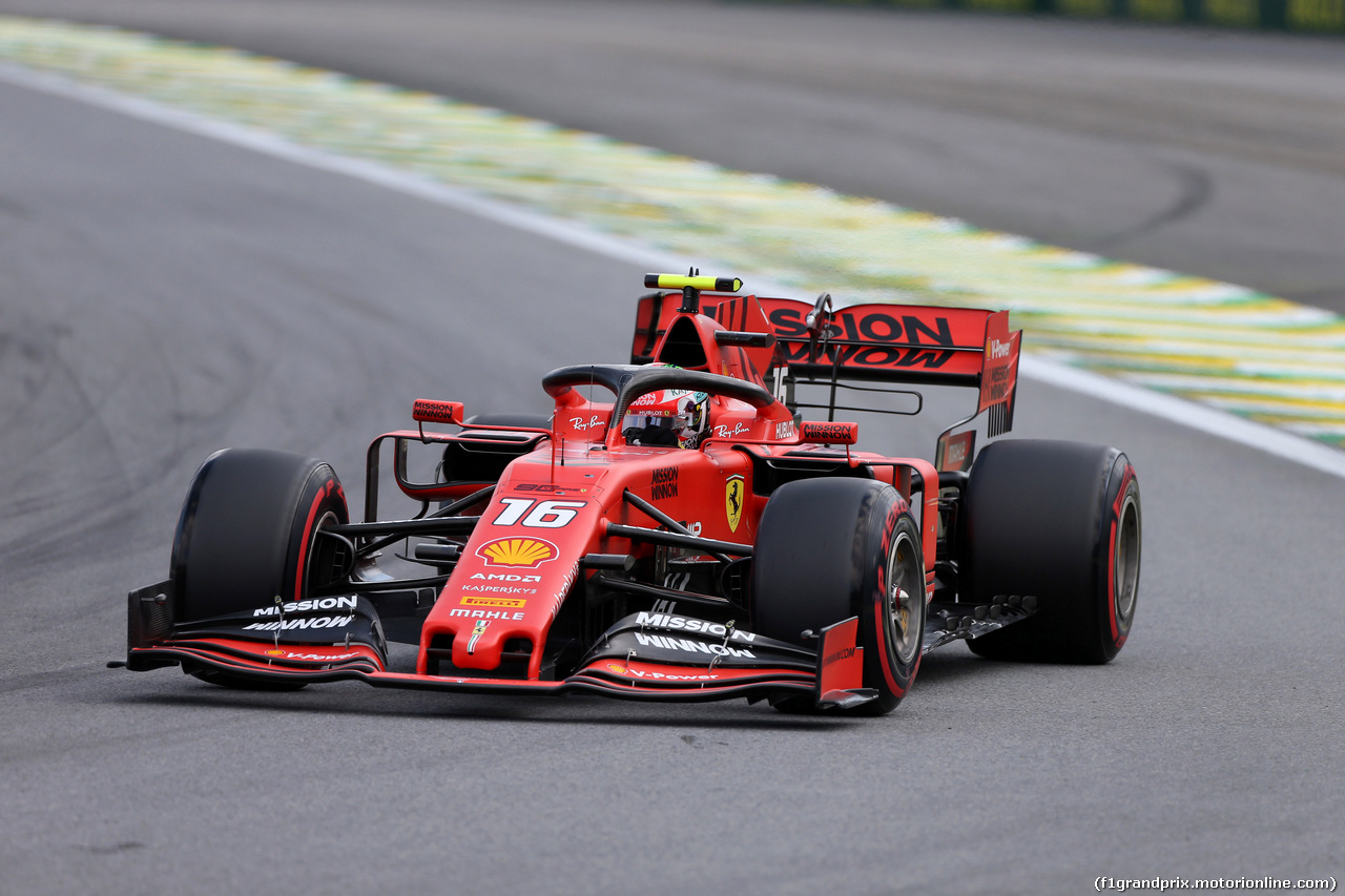 GP BRASILE, 16.11.2019 - Qualifiche, Charles Leclerc (MON) Ferrari SF90