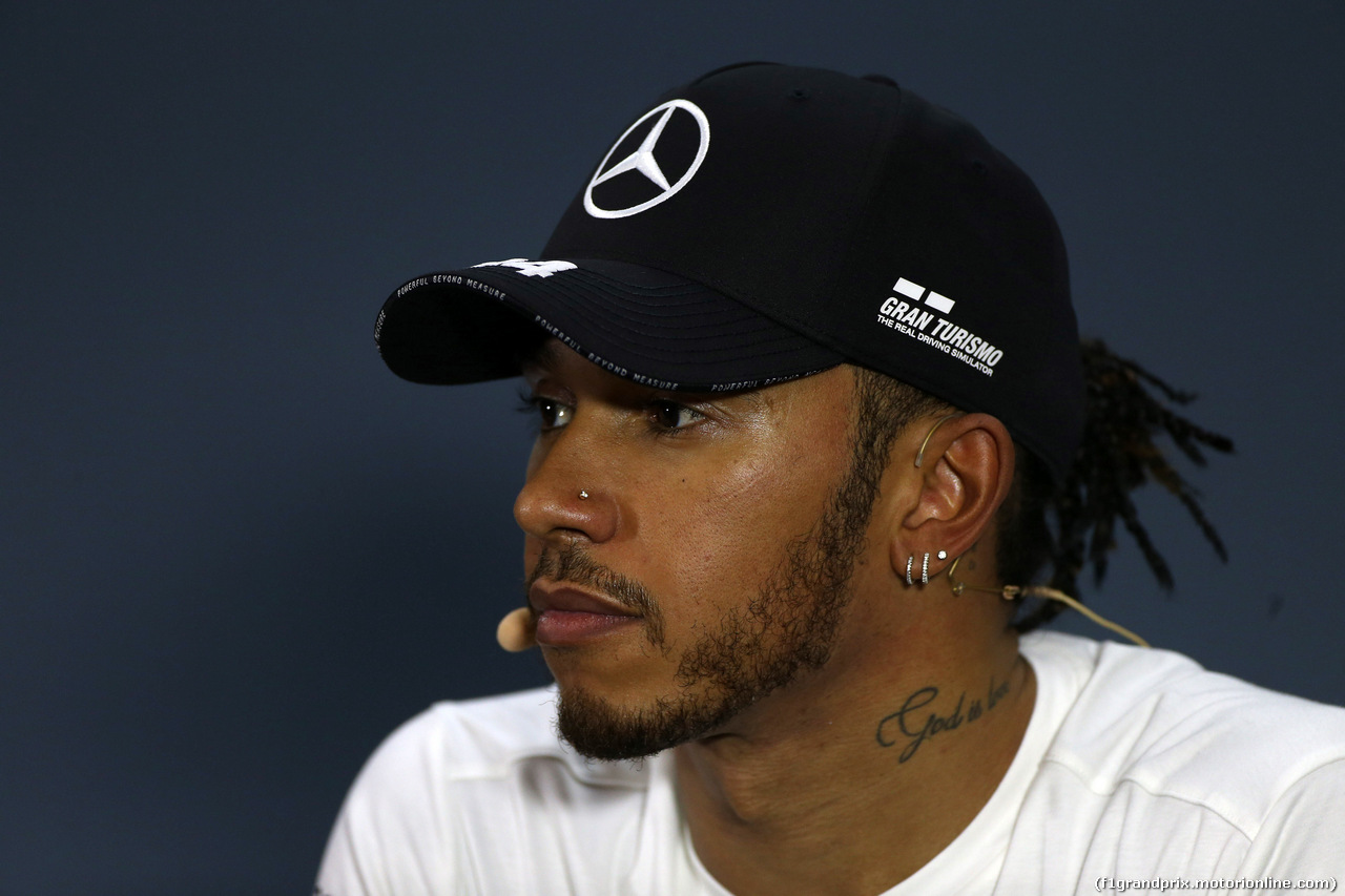 GP BRASILE, 16.11.2019 - Qualifiche, Conferenza Stampa, Lewis Hamilton (GBR) Mercedes AMG F1 W10