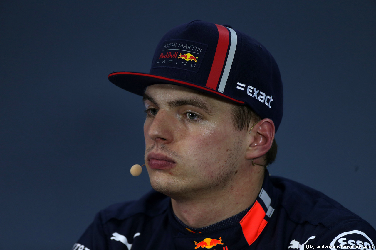 GP BRASILE, 16.11.2019 - Qualifiche, Conferenza Stampa, Max Verstappen (NED) Red Bull Racing RB15