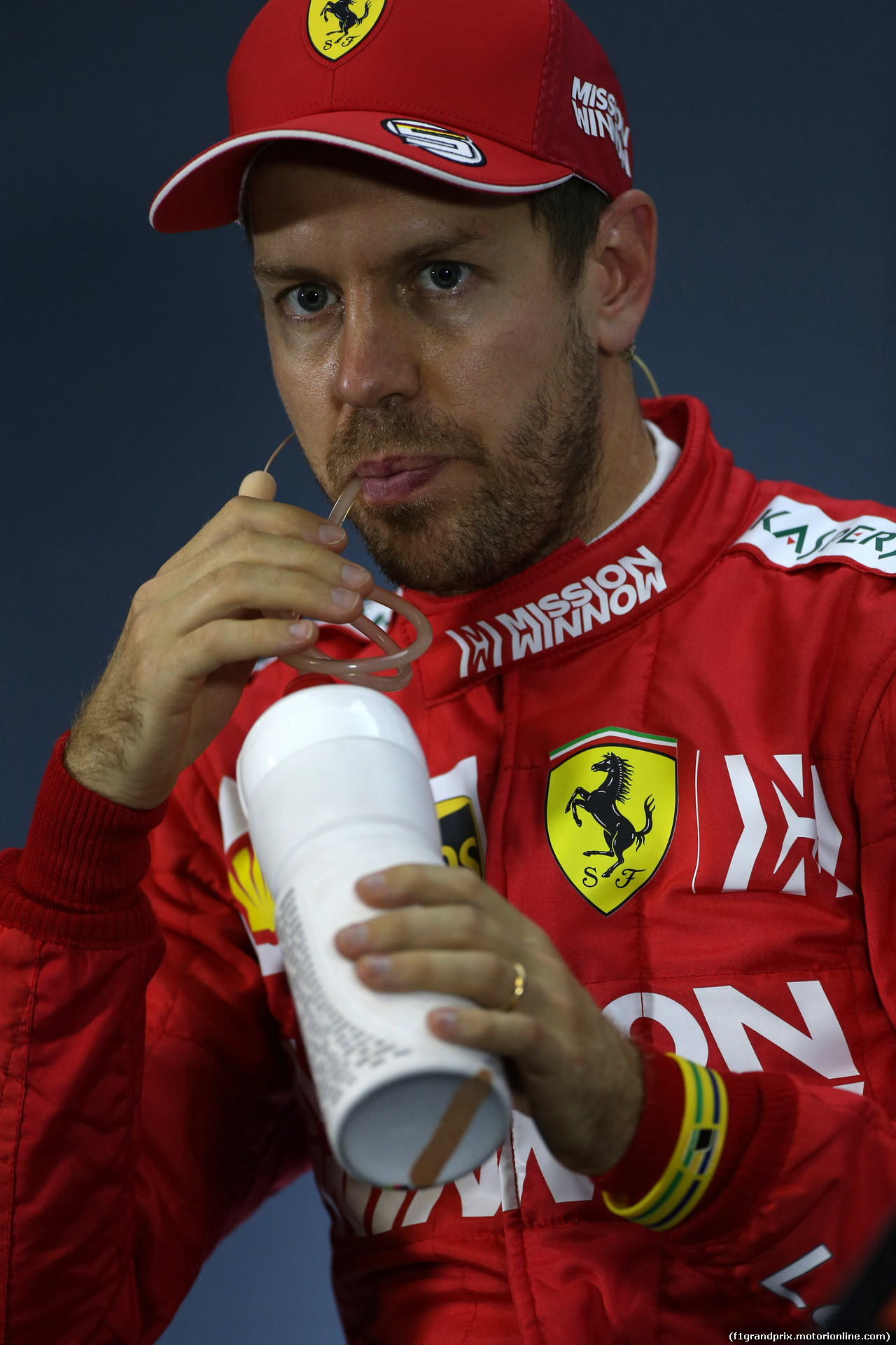 GP BRASILE, 16.11.2019 - Qualifiche, Conferenza Stampa, Sebastian Vettel (GER) Ferrari SF90