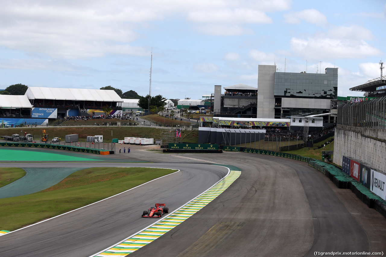 GP BRASILE, 16.11.2019 - Qualifiche, Sebastian Vettel (GER) Ferrari SF90