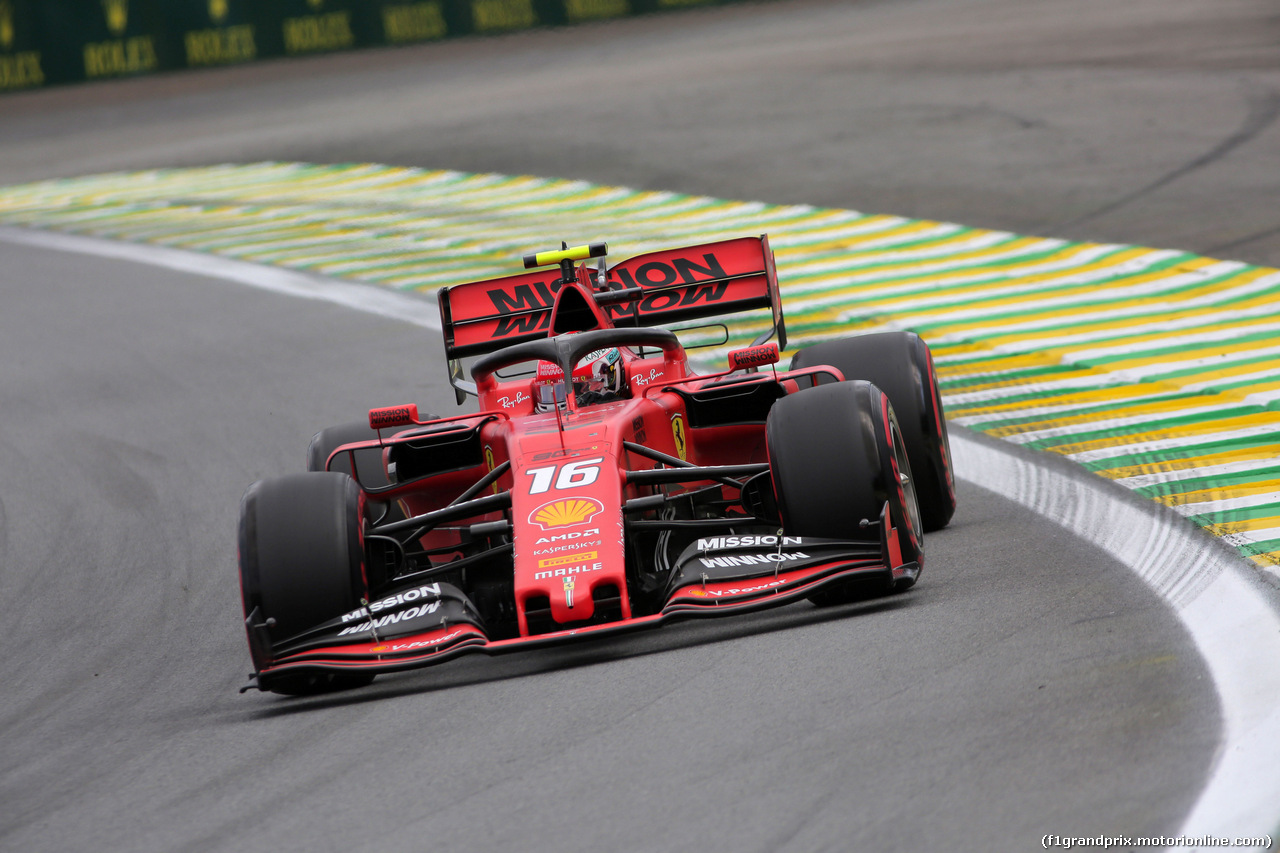 GP BRASILE, 16.11.2019 - Qualifiche, Charles Leclerc (MON) Ferrari SF90