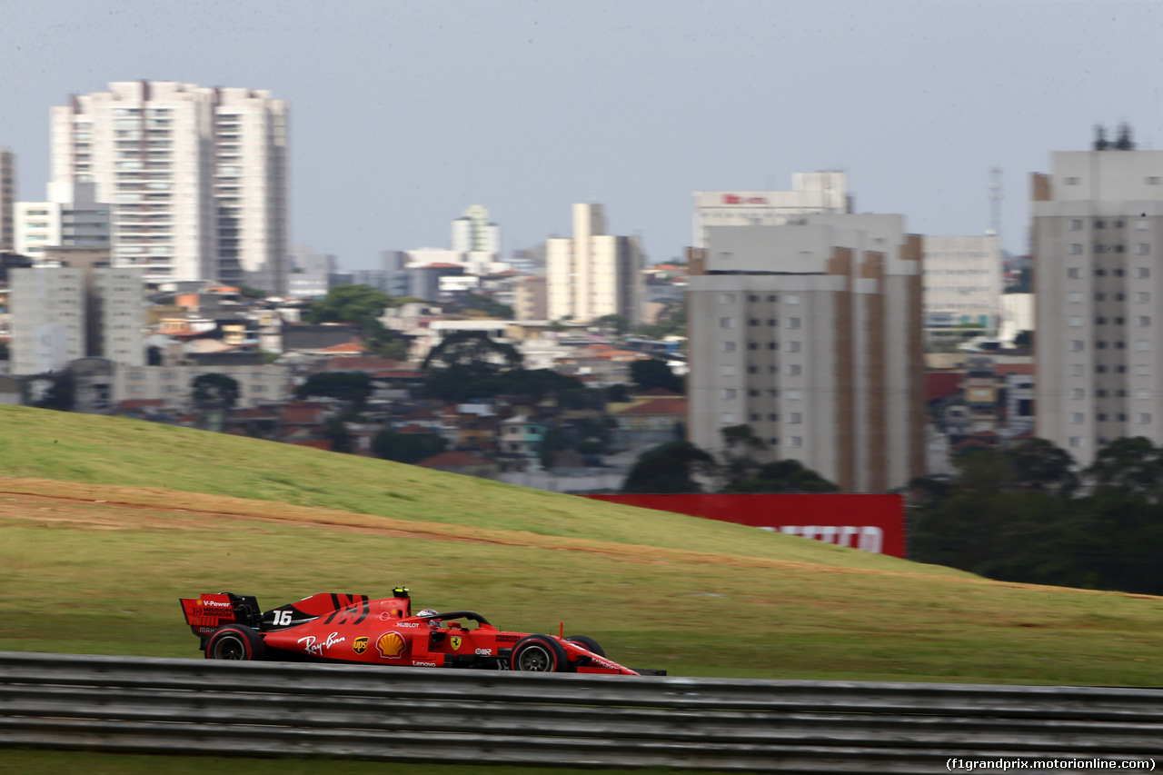 GP BRASILE, 16.11.2019 - Qualifiche, Charles Leclerc (MON) Ferrari SF90