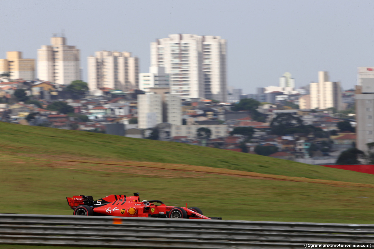 GP BRASILE, 16.11.2019 - Qualifiche, Sebastian Vettel (GER) Ferrari SF90