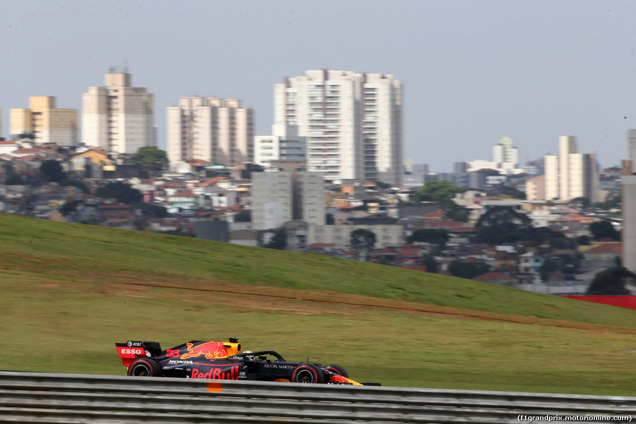 GP BRASILE, 16.11.2019 - Qualifiche, Max Verstappen (NED) Red Bull Racing RB15