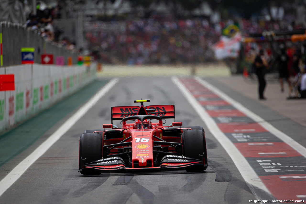 GP BRASILE, 16.11.2019 - Qualifiche, Charles Leclerc (MON) Ferrari SF90