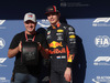 GP BRASILE, 16.11.2019 - Qualifiche, Max Verstappen (NLD) Red Bull Racing celebrates the Pirelli Pole Position Award with Rubens Barrichello (BRA)