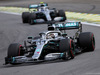 GP BRASILE, 16.11.2019 - Qualifiche, Lewis Hamilton (GBR) Mercedes AMG F1 W10 davanti a Valtteri Bottas (FIN) Mercedes AMG F1 W010