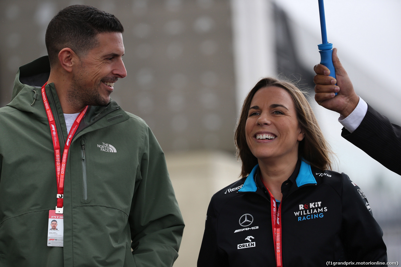 GP BRASILE, 15.11.2019 - Claire Williams (GBR) Williams Deputy Team Principal. with her husband MARC HARRIS (GBR)