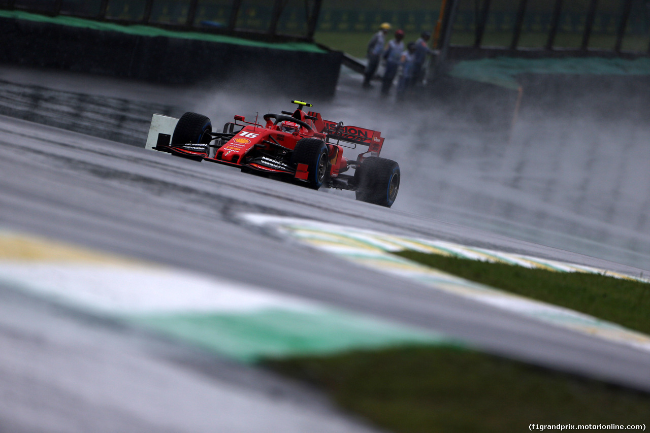 GP BRASILE, 15.11.2019 - Prove Libere 1, Charles Leclerc (MON) Ferrari SF90