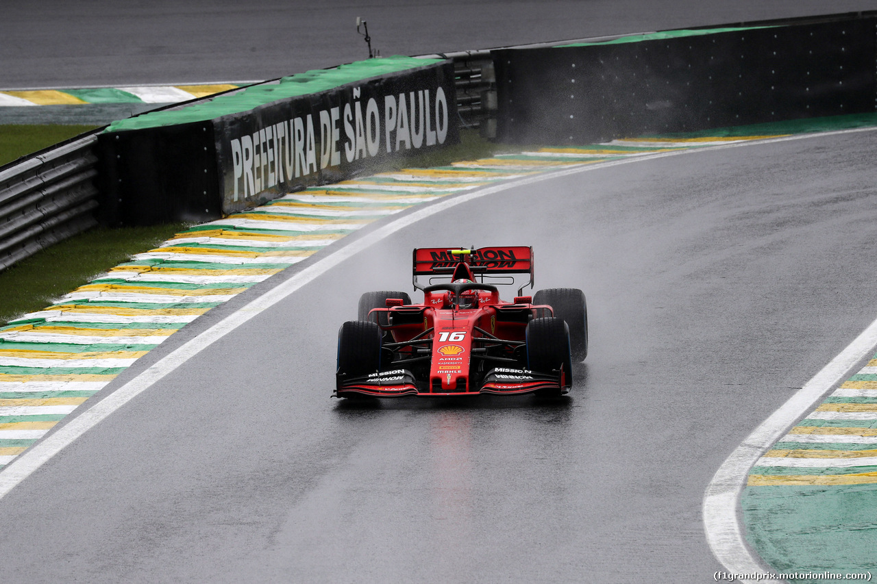 GP BRASILE, 15.11.2019 - Prove Libere 1, Charles Leclerc (MON) Ferrari SF90