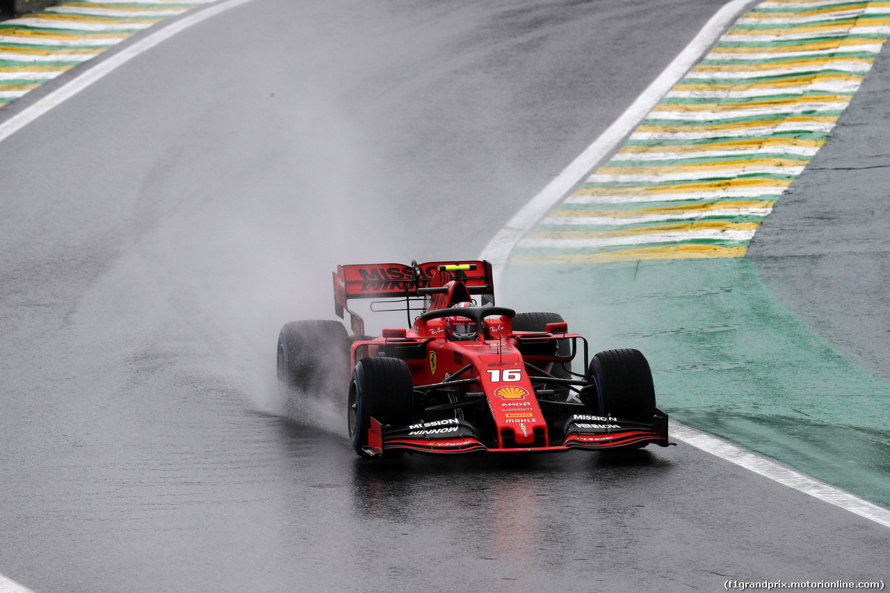 GP BRASILE, 15.11.2019 - Prove Libere 1, Charles Leclerc (MON) Ferrari SF90