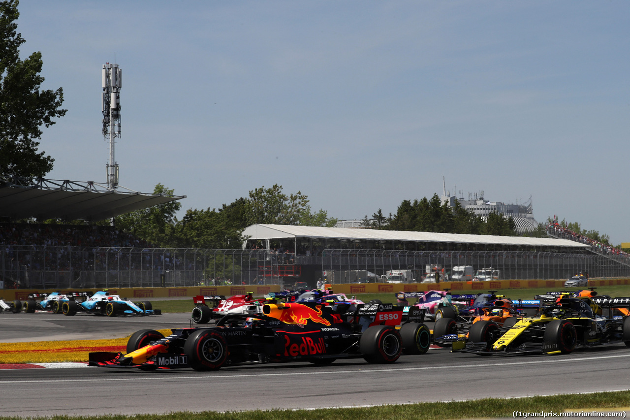 GP CANADA, 09.06.2019 - Gara, Start of the race, Pierre Gasly (FRA) Red Bull Racing RB15