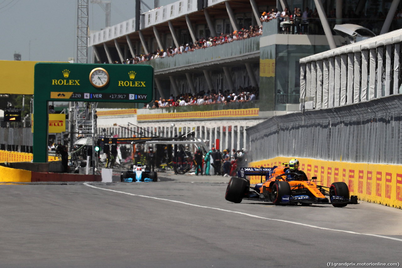 GP CANADA, 09.06.2019 - Gara, Lando Norris (GBR) Mclaren F1 Team MCL34 retires from the race