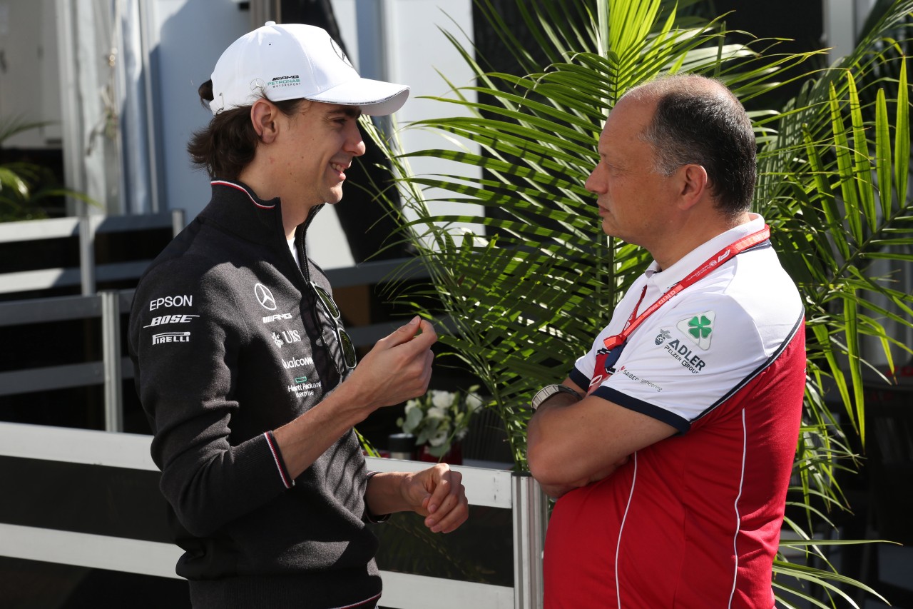 GP CANADA, 08.06.2019 - Prove Libere 3, Esteban Gutierrez (MEX) e Frederic Vasseur (FRA) Alfa Romeo Racing, Team Principal
