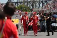 GP CANADA, 08.06.2019 - Qualifiche, 2nd place Lewis Hamilton (GBR) Mercedes AMG F1 W10, Sebastian Vettel (GER) Ferrari SF90 pole position e 3rd place Charles Leclerc (MON) Ferrari SF90