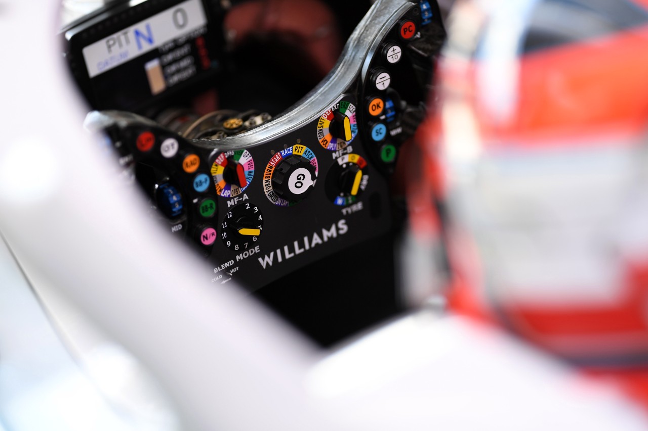 GP CANADA, 07.06.2019 - Prove Libere 2, The steering wheel of Williams Racing FW42