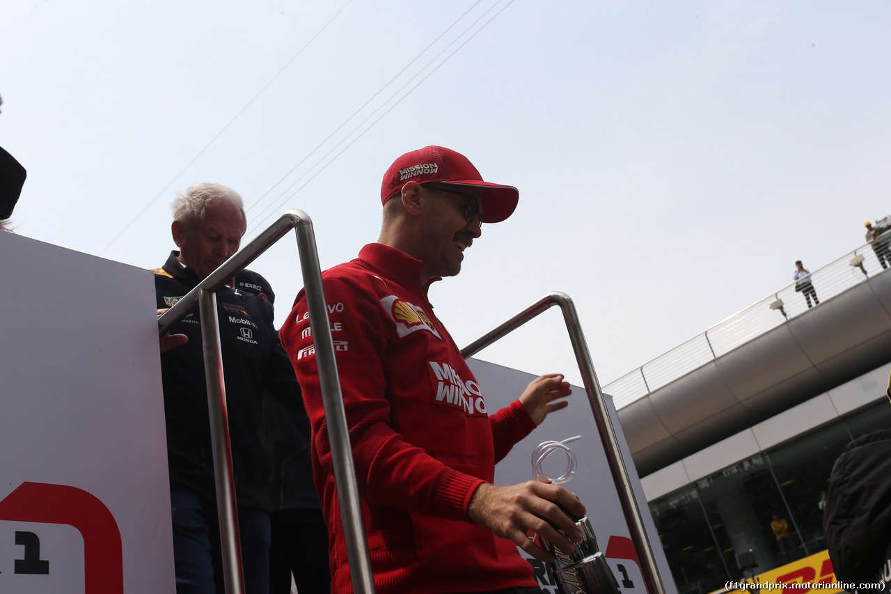 GP CINA, 14.04.2019- driver parade, 5Sebastian Vettel (GER) Ferrari SF90