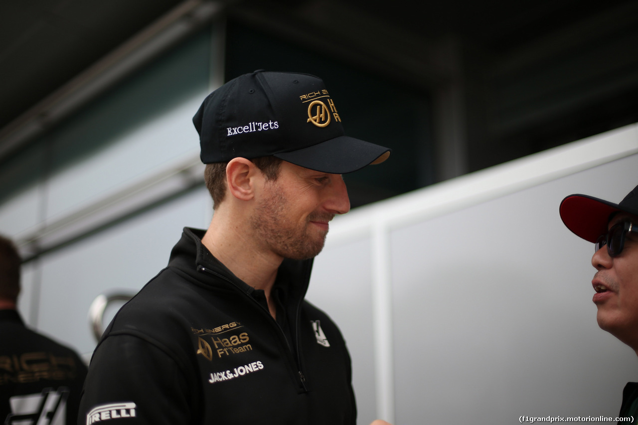 GP CINA, 14.04.2019- driver parade, Romain Grosjean (FRA) Haas F1 Team VF-19