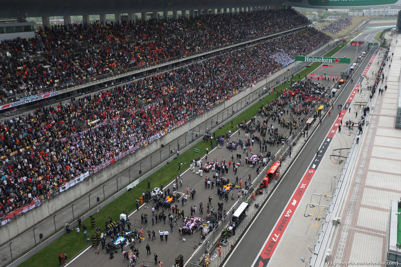GP CINA, 14.04.2019- partenzaing grid