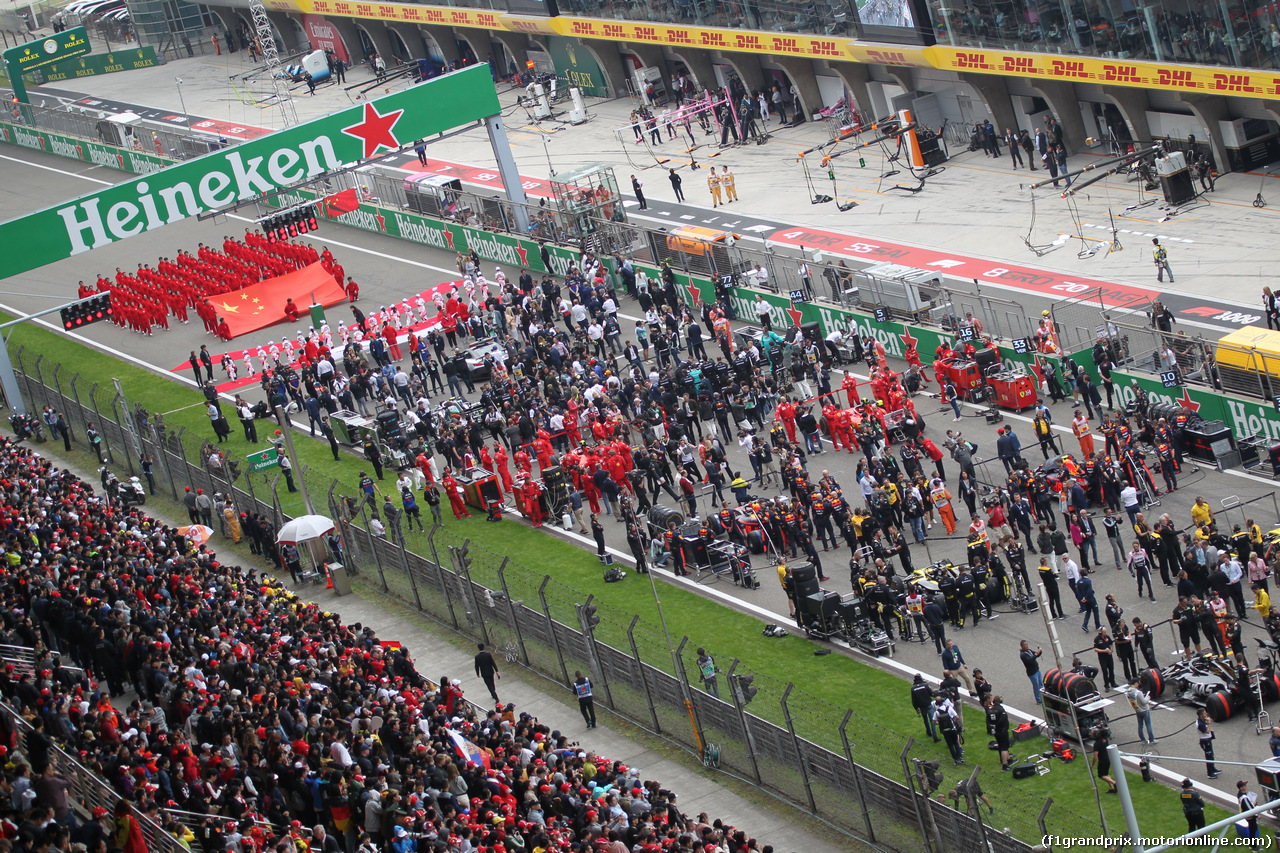 GP CINA, 14.04.2019- partenzaing grid