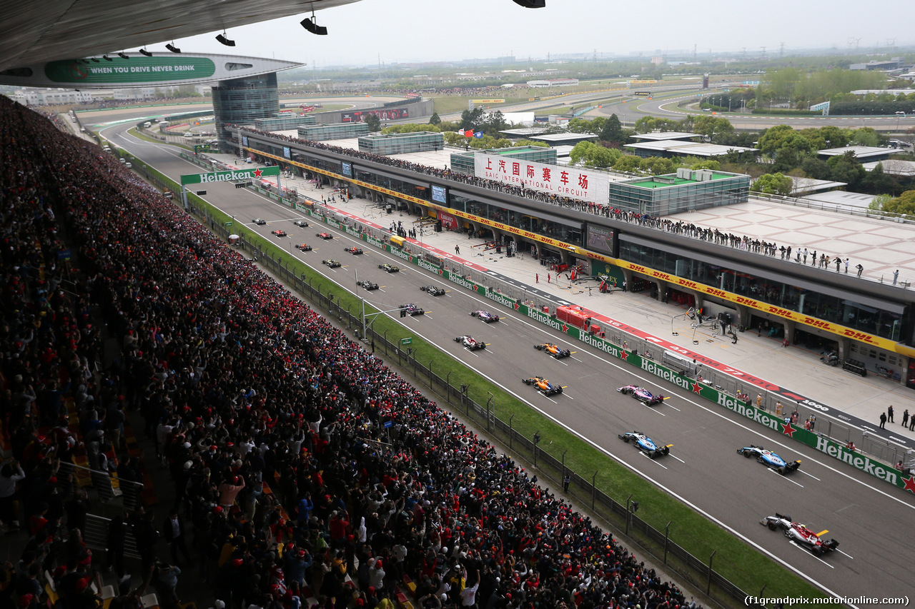 GP CINA, 14.04.2019- Start of the race