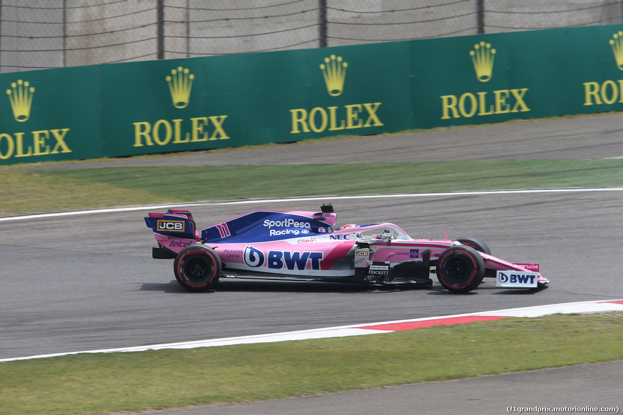 GP CINA, 13.04.2019- Free practice 3, Sergio Perez (MEX) Racing Point F1 RP19