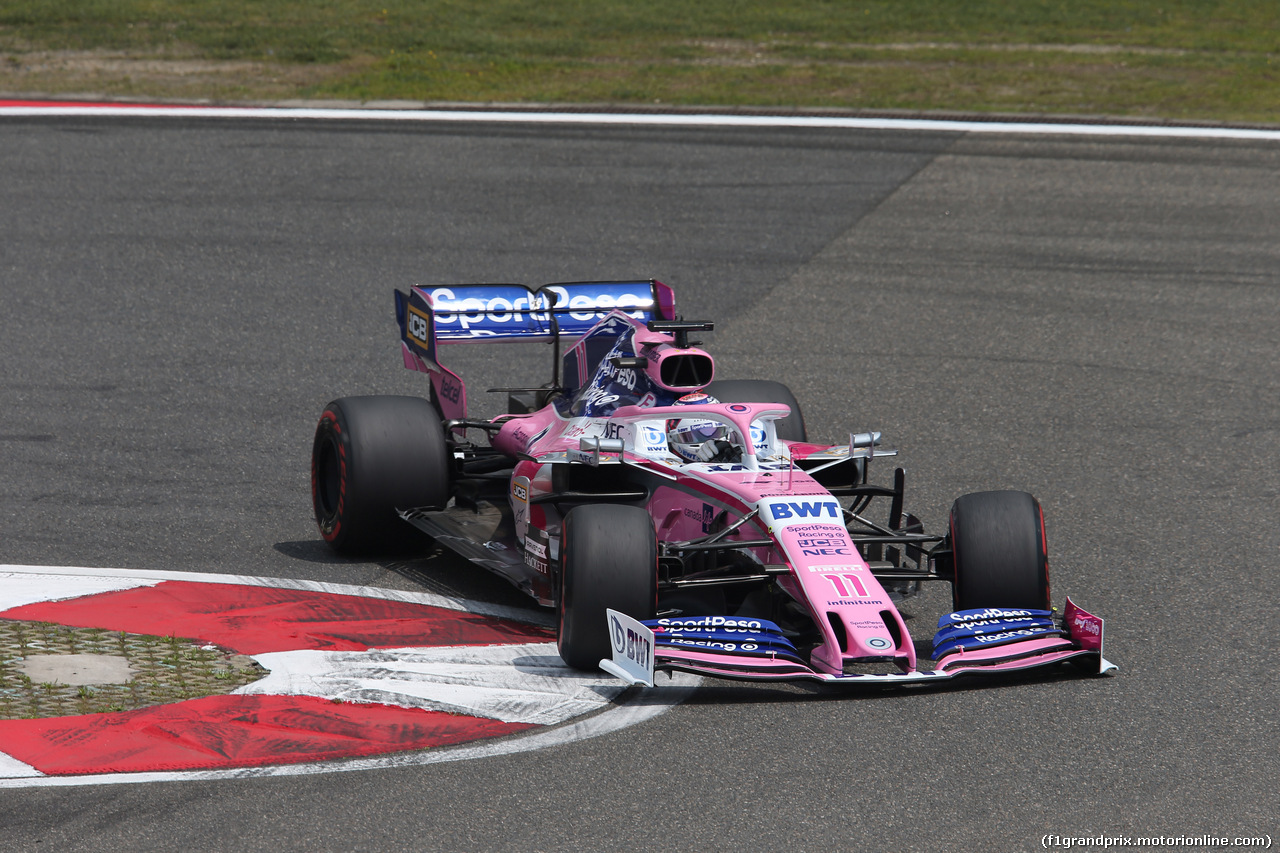 GP CINA, 13.04.2019- Free practice 3, Sergio Perez (MEX) Racing Point F1 RP19