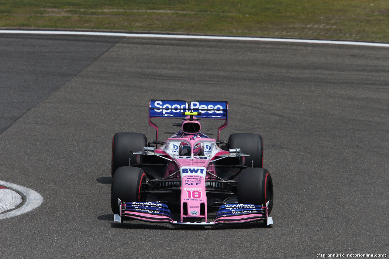 GP CINA, 13.04.2019- Free practice 3, Lance Stroll (CDN) Racing Point F1 RP19