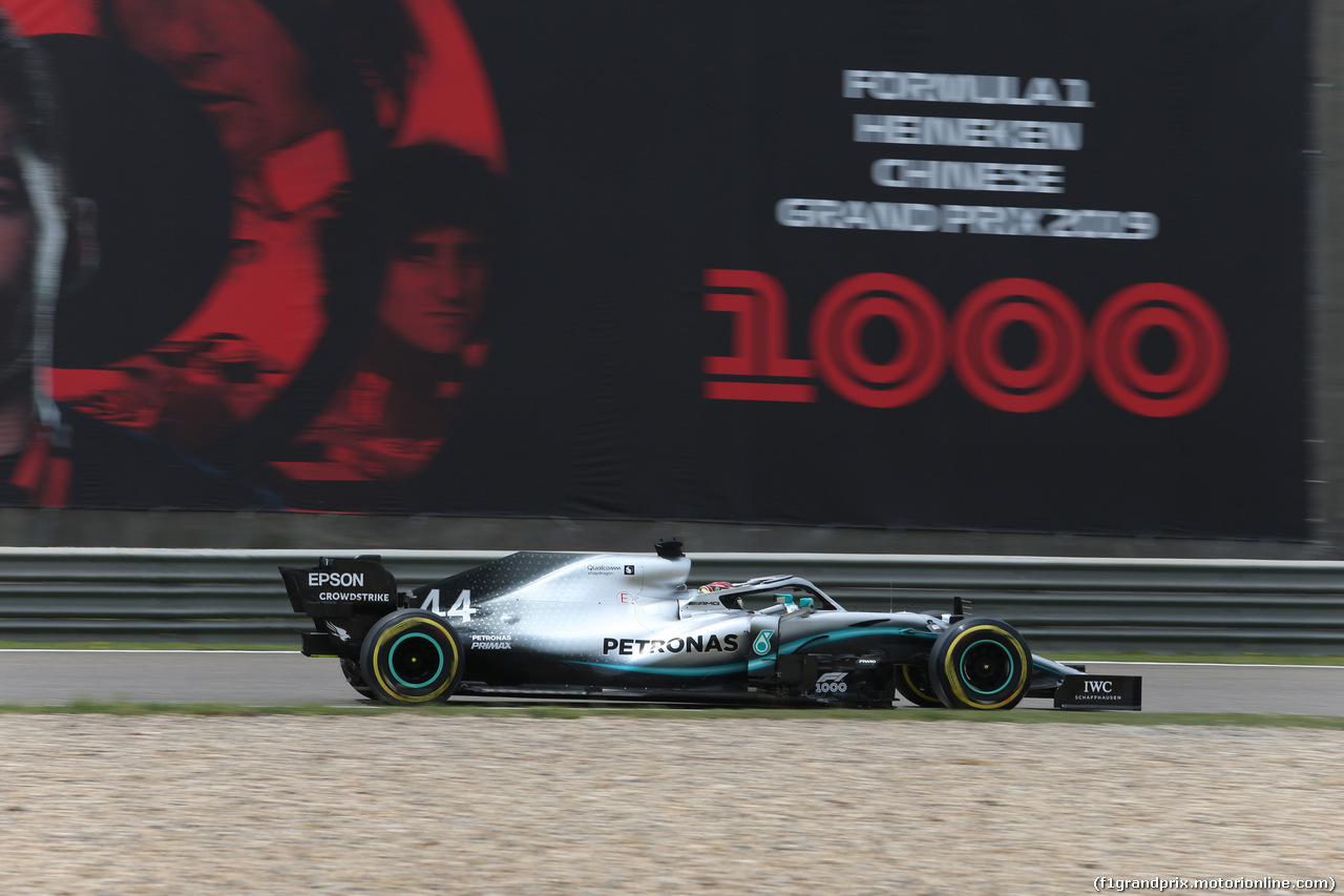GP CINA, 13.04.2019- Free practice 3, Lewis Hamilton (GBR) Mercedes AMG F1 W10 EQ Power