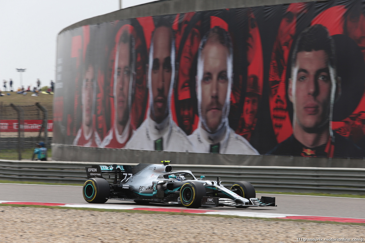 GP CINA, 13.04.2019- Free practice 3, Valtteri Bottas (FIN) Mercedes AMG F1 W10 EQ Power