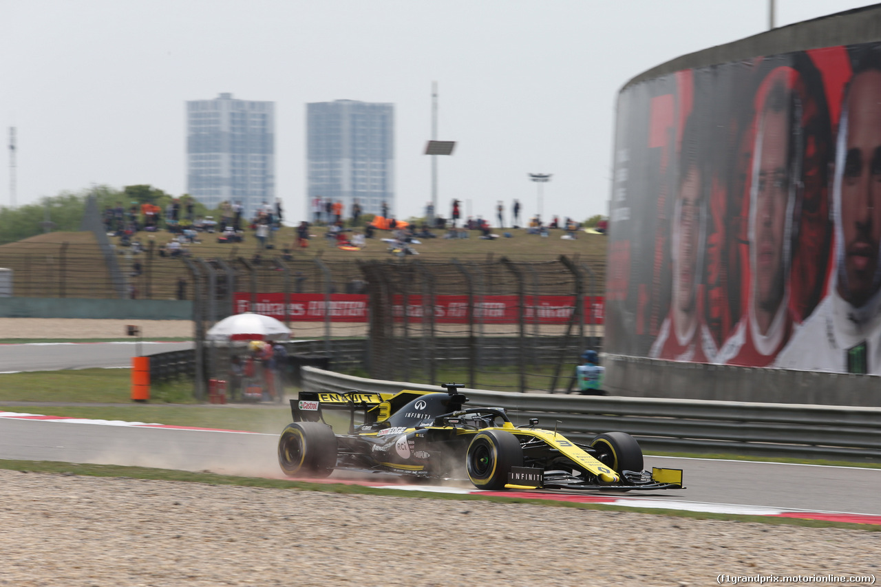 GP CINA, 13.04.2019- Free practice 3, Daniel Ricciardo (AUS) Renault Sport F1 Team RS19