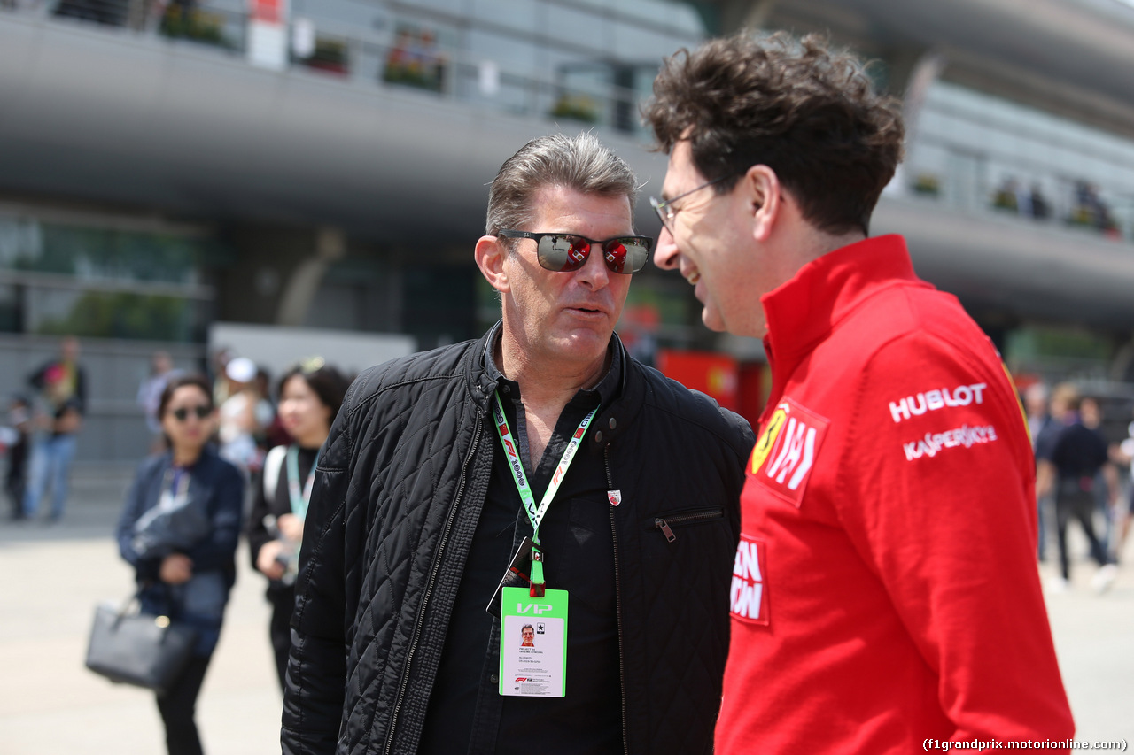 GP CINA, 13.04.2019- Mattia Binotto (ITA) Ferrari Team Principal e Graeme Lowdon (GBR)