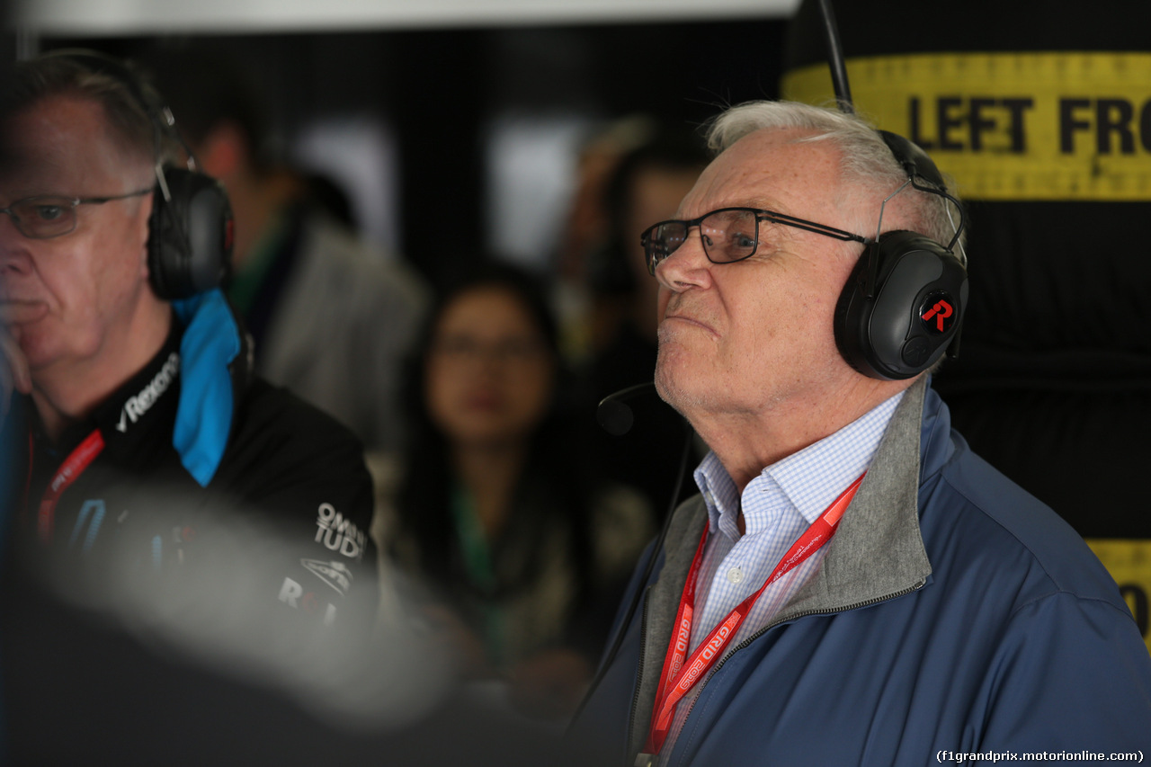 GP CINA, 13.04.2019- Free practice 3, Patrick Head (GBR) Williams Racing Consultant