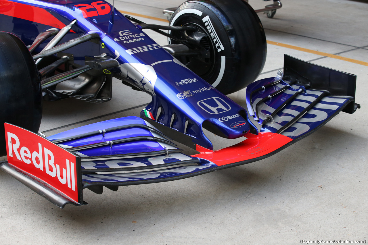 GP CINA, 11.04.2019- Scuderia Toro Rosso STR14 with the celebrative stiker for the 250th Gp of the Scuderia Toro Rosso