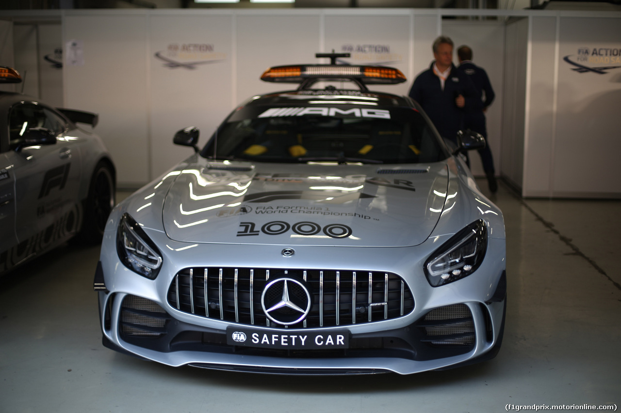 GP CINA, 11.04.2019- The safety car with the 1000 F1 Gp logo