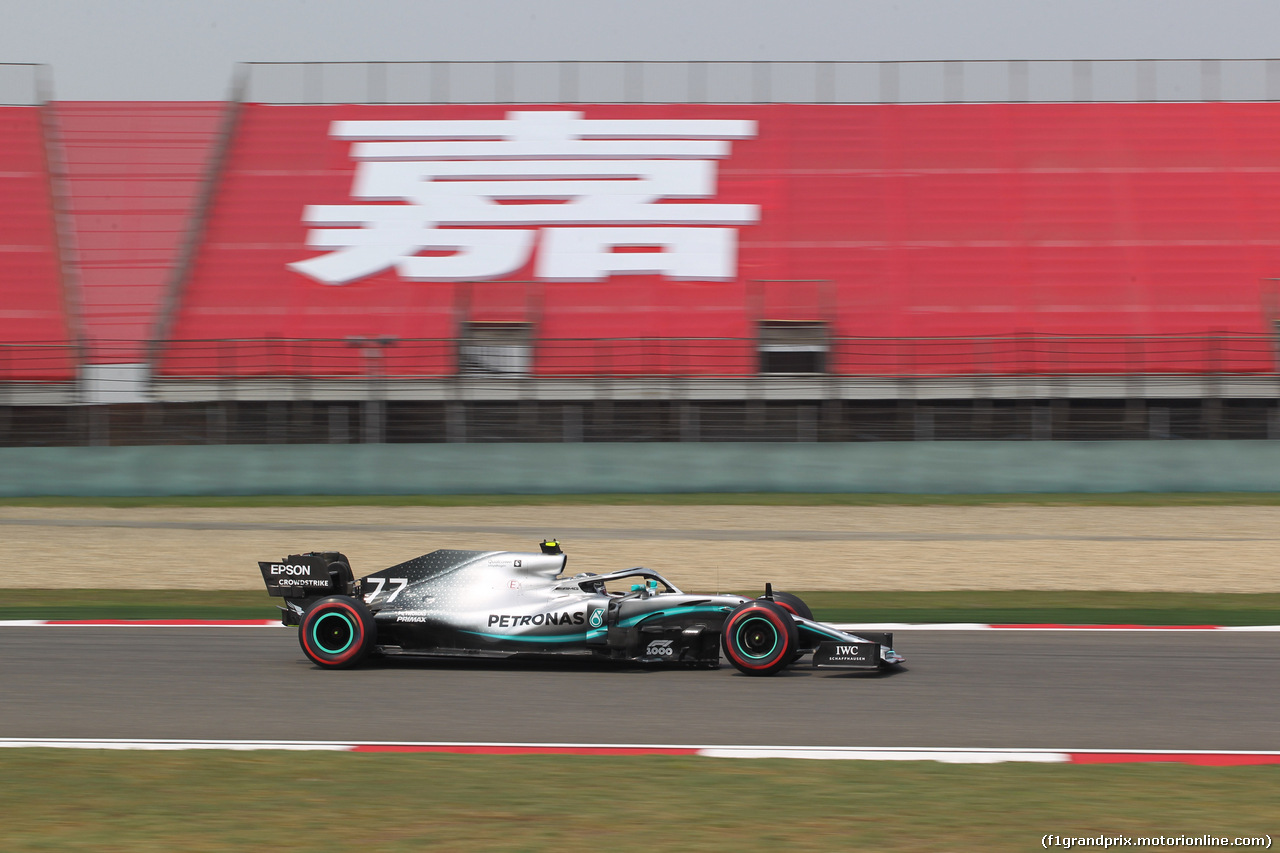 GP CINA, 12.04.2019- Prove Libere 1, Valtteri Bottas (FIN) Mercedes AMG F1 W10 EQ Power