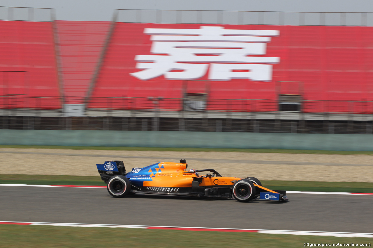 GP CINA, 12.04.2019- Prove Libere 1, Carlos Sainz Jr (ESP) Mclaren F1 Team MCL34