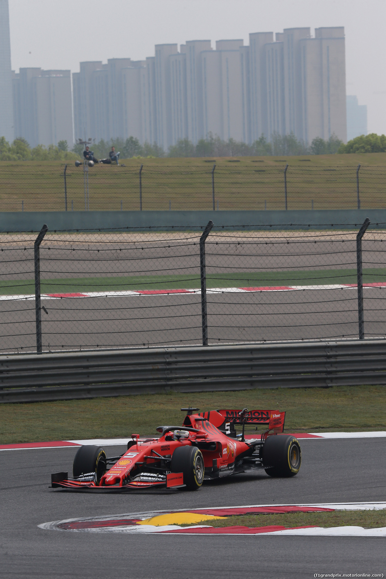 GP CINA, 12.04.2019- Prove Libere 1, Sebastian Vettel (GER) Ferrari SF90