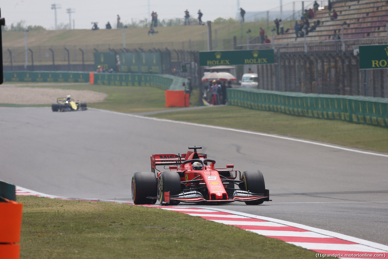 GP CINA, 12.04.2019- Prove Libere 1, Sebastian Vettel (GER) Ferrari SF90