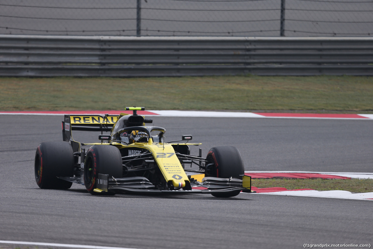GP CINA, 12.04.2019- Prove Libere 1, Nico Hulkenberg (GER) Renault Sport F1 Team RS19