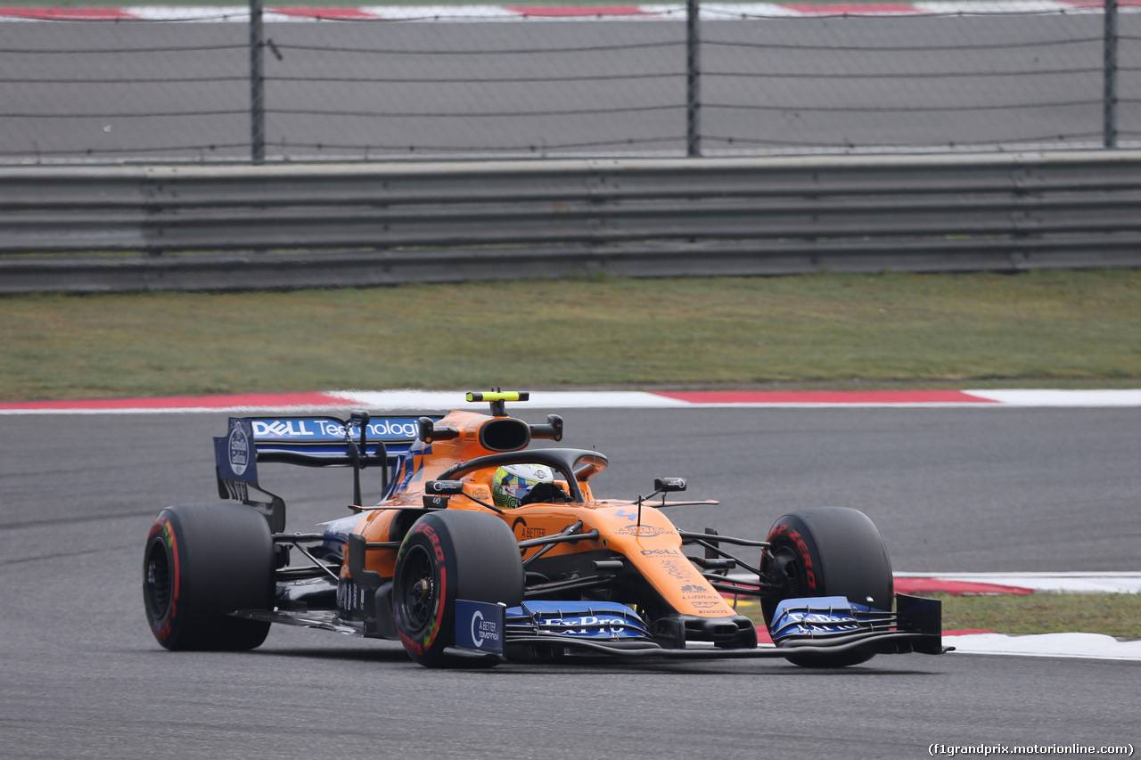 GP CINA, 12.04.2019- Prove Libere 1, Lando Norris (GBR) Mclaren F1 Team MCL34