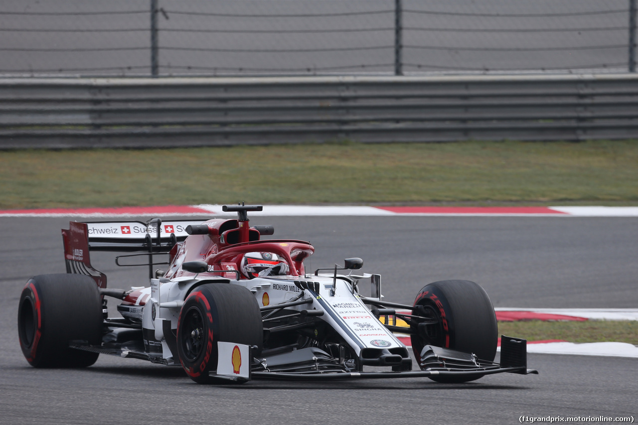 GP CINA, 12.04.2019- Prove Libere 1, Kimi Raikkonen (FIN) Alfa Romeo Racing C38
